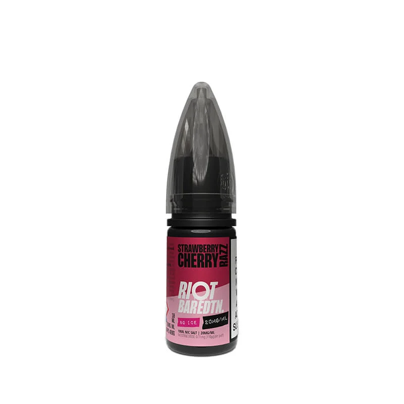 Riot Squad BAR EDTN Strawberry Cherry Razz No Ice 10ml Nic Salt E-Liquid - Image 2