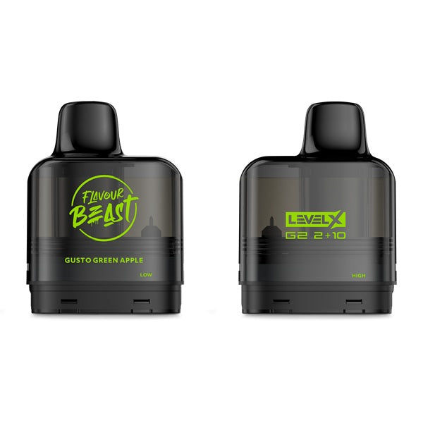 Flavour Beast Level X G2 Pod – Gusto Green Apple - Image 4