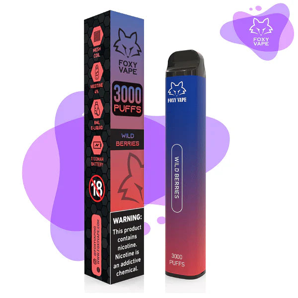 FoxyVape – Wild Berries (3000 Puffs) - Image 2